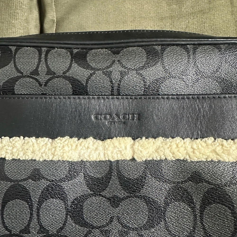 Coach Black and Gray Men's Bag - Picture 2 of 5